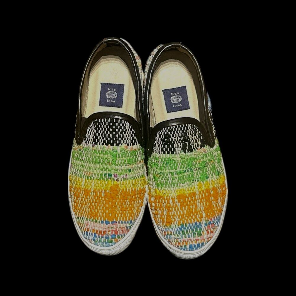 Res Ipsa Luxury Handwoven Textile Slip On Shoes Curated Women’s 9 Artisan Woven